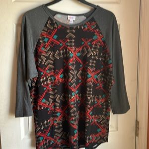 Baseball Style LuLaRoe Shirt - 3xl